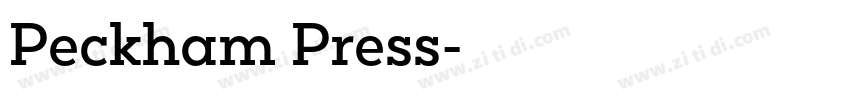 Peckham Press字体转换